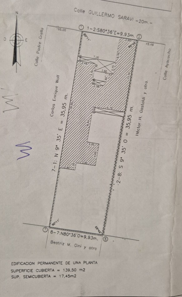 VENTA - IMPORTANTE PROPIEDAD - ZONA SARAVI Y AYACUCHO
